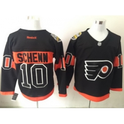 Flyers 10 Brayden Schenn Black Reebok Jersey