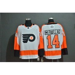 Flyers 14 Sean Couturier White Adidas Jersey