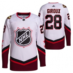 Men Philadelphia Flyers 28 Claude Giroux 2022 All Star White Stitched Jersey