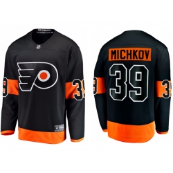 Men Philadelphia Flyers #39 Matvei Michkov Black Stitched Adidas NHL Jersey