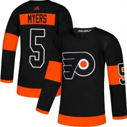 Men Philadelphia Flyers Philippe Myers Black Adidas Authentic Home Jersey