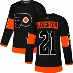 Mens Adidas Philadelphia Flyers 21 Scott Laughton Premier Black Alternate NHL Jersey 