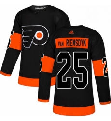 Mens Adidas Philadelphia Flyers 25 James Van Riemsdyk Premier Black Alternate NHL Jersey 