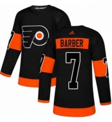 Mens Adidas Philadelphia Flyers 7 Bill Barber Premier Black Alternate NHL Jersey 