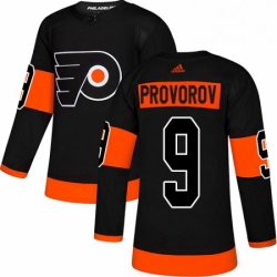 Mens Adidas Philadelphia Flyers 9 Ivan Provorov Premier Black Alternate NHL Jersey 