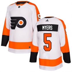 Women Philadelphia Flyers Philippe Myers White Adidas Authentic Home Jersey