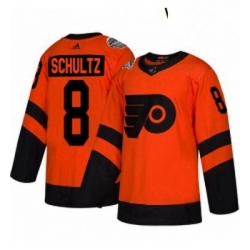 Womens Adidas Philadelphia Flyers 8 Dave Schultz Orange Authentic 2019 Stadium Series Stitched NHL Jersey 