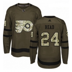 Youth Adidas Philadelphia Flyers 24 Matt Read Premier Green Salute to Service NHL Jersey 