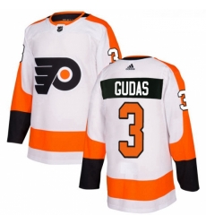 Youth Adidas Philadelphia Flyers 3 Radko Gudas Authentic White Away NHL Jersey 