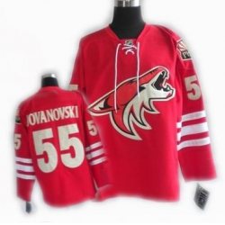 cheap Phoenix Coyotes jersey #55 JOVANOVSKI jersey red