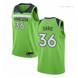Mens Nike Minnesota Timberwolves 36 Dario Saric Swingman Green NBA Jersey Statement Edition 