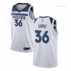 Mens Nike Minnesota Timberwolves 36 Dario Saric Swingman White NBA Jersey Association Edition 
