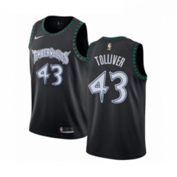Mens Nike Minnesota Timberwolves 43 Anthony Tolliver Authentic Black Hardwood Classics Jersey 