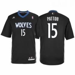 Minnesota Timberwolves 15 Justin Patton Alternate Black New Swingman Stitched NBA Jersey 