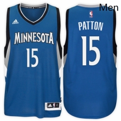 Minnesota Timberwolves 15 Justin Patton Road Blue New Swingman Stitched NBA Jersey 