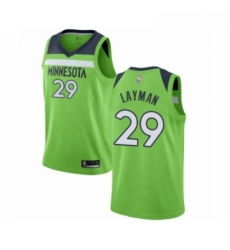 Womens Minnesota Timberwolves 29 Jake Layman Swingman Green Basketball Jersey Statement Edition 