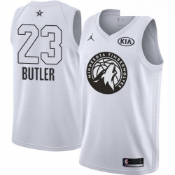 Youth Nike Jordan Minnesota Timberwolves 23 Jimmy Butler Swingman White 2018 All Star Game NBA Jersey 