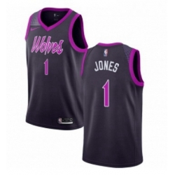 Youth Nike Minnesota Timberwolves 1 Tyus Jones Swingman Purple NBA Jersey City Edition