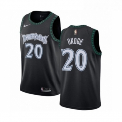 Youth Nike Minnesota Timberwolves 20 Josh Okogie Swingman Black Hardwood Classics Jersey 