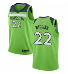 Youth Nike Minnesota Timberwolves 22 Andrew Wiggins Authentic Green NBA Jersey Statement Edition