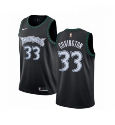 Youth Nike Minnesota Timberwolves 33 Robert Covington Swingman Black Hardwood Classics Jersey 