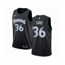 Youth Nike Minnesota Timberwolves 36 Dario Saric Swingman Black Hardwood Classics Jersey 