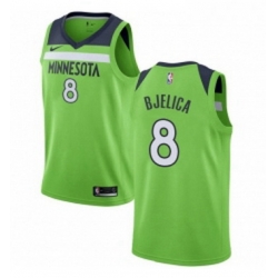 Youth Nike Minnesota Timberwolves 8 Nemanja Bjelica Authentic Green NBA Jersey Statement Edition 