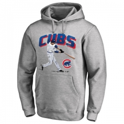 Men Chicago Cubs Grey Men Pullover Hoodie