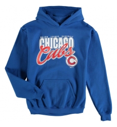 Men Chicago Cubs Royal Men Pullover Hoodie 1