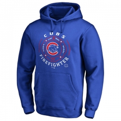 Men Chicago Cubs Royal Men Pullover Hoodie2