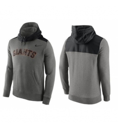 MLB Men San Francisco Giants Nike Gray Hybrid Hoodie