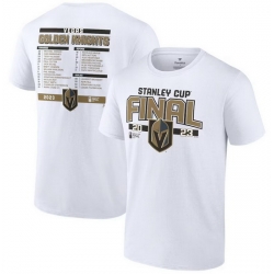 Men Vegas Golden Knights White 2023 Stanley Cup Final Roster T Shirt