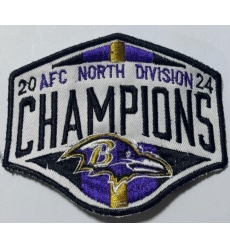 2024 AFC Ravens NFL North DIVISION CHAMPIONS Patch Biaog