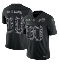 Men Buffalo Bills Active Player Custom Black F U S E 2026 Salute to Service Limited Stitched Football Jersey Men Buffalo Bills Active Player Custom Black F U S E 2026 Salute to Service Limited Stitched Football Jersey