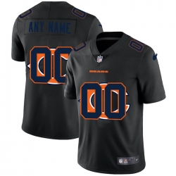 Men Women Youth Toddler Chicago Bears Custom Men Nike Team Logo Dual Overlap Limited NFL Jerseyey Black