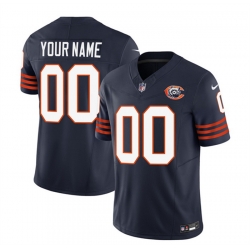 Men Women youth Chicago Bears Active Player Custom 2023 F U S E  Navy Throwback Limited Stitched Football Jersey