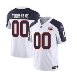 Men Women youth Chicago Bears Active Player Custom 2023 F U S E  White Navy Throwback Limited Stitched Football Jersey
