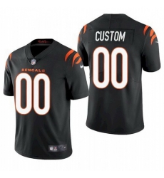 Men Women youth Cincinnati Bengals Customized 2021 Black Vapor Untouchable Limited Stitched Jersey 