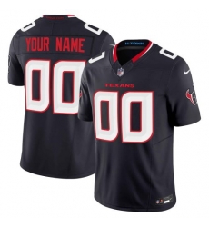 Houston Texans navy 2024 Alternate F U S E Vapor Stitched Customized Jersey