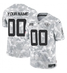 Men Jacksonville Jaguars Active Player Custom 2024 F U S E Arctic Camo Salute To Service Limited Stitched Football Jersey