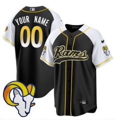Men Los Angeles Rams Active Player Custom Black Alternate Stitched Baseball Jersey