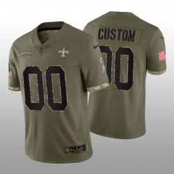 Men Women Youth New Orleans Saints ACTIVE PLAYER Custom Olive 2022 Salute To Service Limited Stitched Jersey