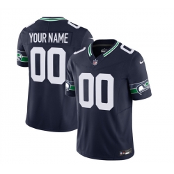 Men Women youth Seattle Seahawks Active Player Custom 2023 F U S E  Navy Limited Stitched Football Jersey