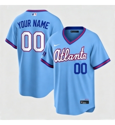 Men Atlanta Braves Nike Powder Blue 2026 City Connect Stadium Custom Jersey Men Atlanta Braves Nike Powder Blue 2026 City Connect Stadium Custom Jersey
