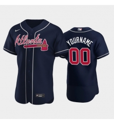 Men Women Youth Toddler Atlanta Braves Navy Blue Custom Nike MLB Flex Base Jersey