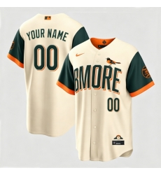 Men Baltimore Orioles Nike Cream 2026 City Connect Stadium Custom Jersey