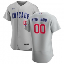 Chicago Cubs Custom Men Women youth Nike Gray Road 2020 Authentic Team Jersey 