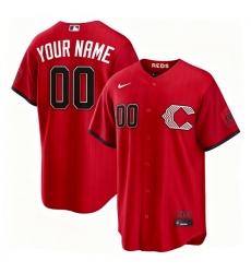 Men Cincinnati Reds Nike Red 2026 City Connect Stadium Custom Jersey