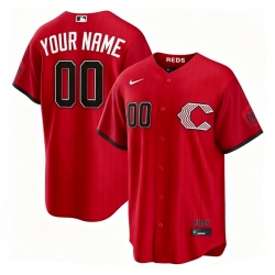 Men Cincinnati Reds Nike Red 2026 City Connect Stadium Custom Jersey