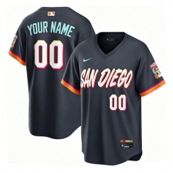 Men San Diego Padres Nike Obsidian 2026 City Connect Stadium Custom Jersey